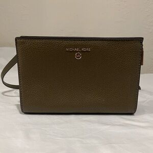 Michael Kors Olive Green Crossbody Bag - Brand New